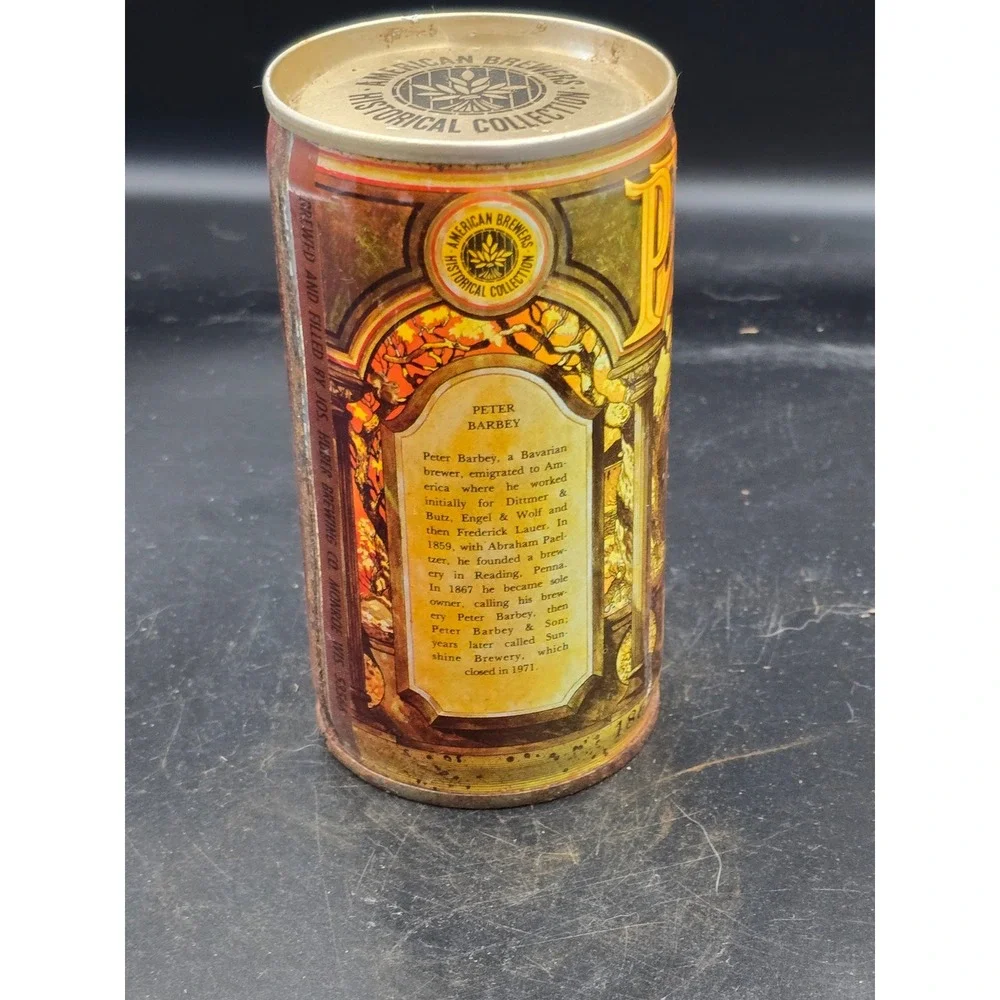 Vintage Peter Barben Brewery American Brewers Historical‎ Collection Beer Can